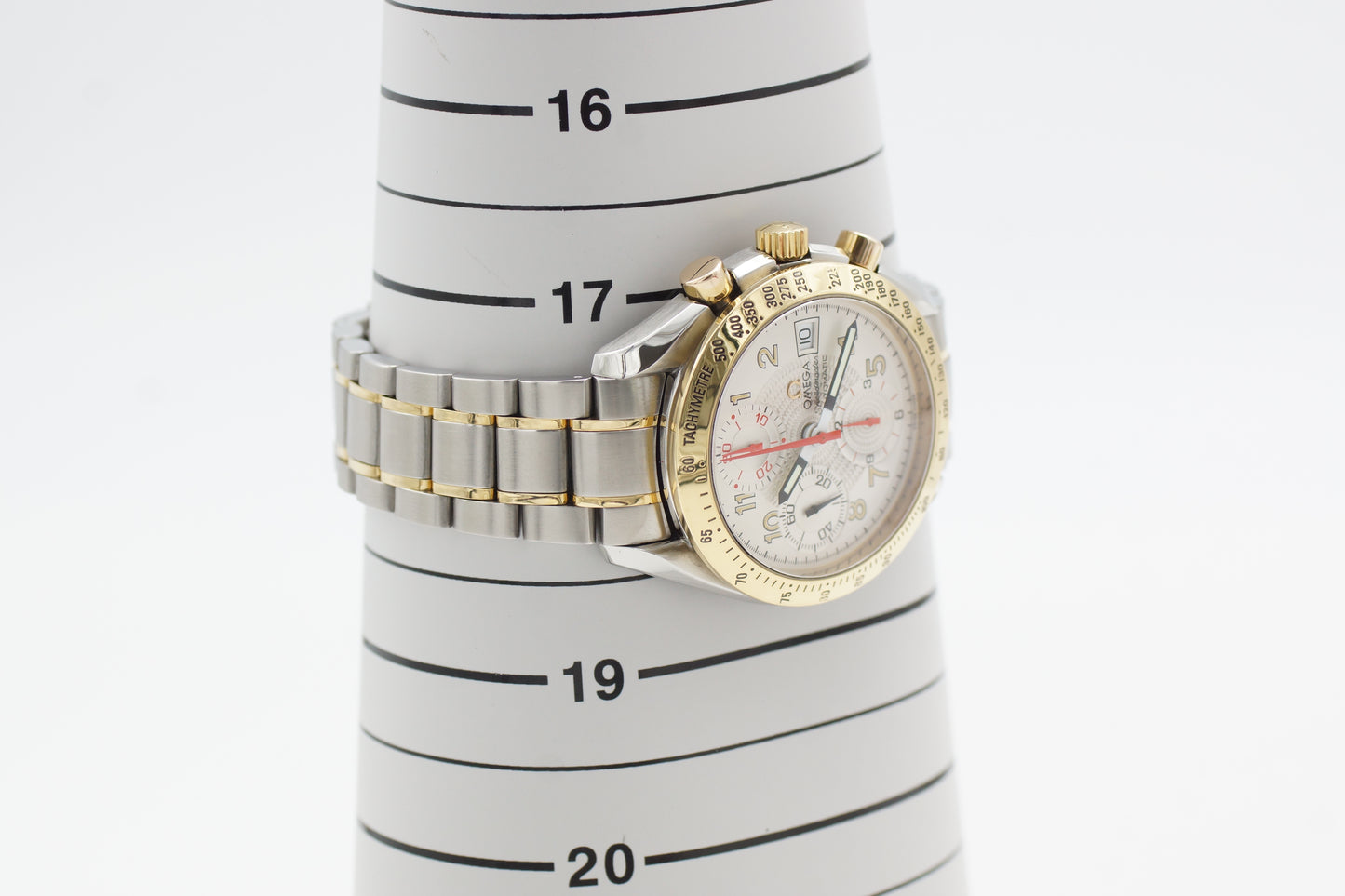 Omega Speedmaster Date Bicolor 3313.33 Weiß 1997 Full-Set