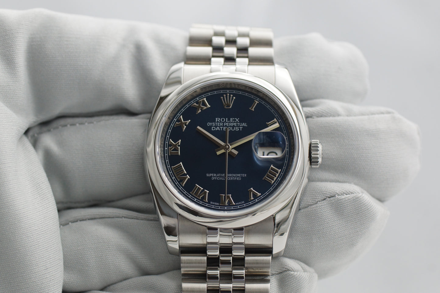 Rolex Datejust 36 Blau 116200 Full-Set 2017