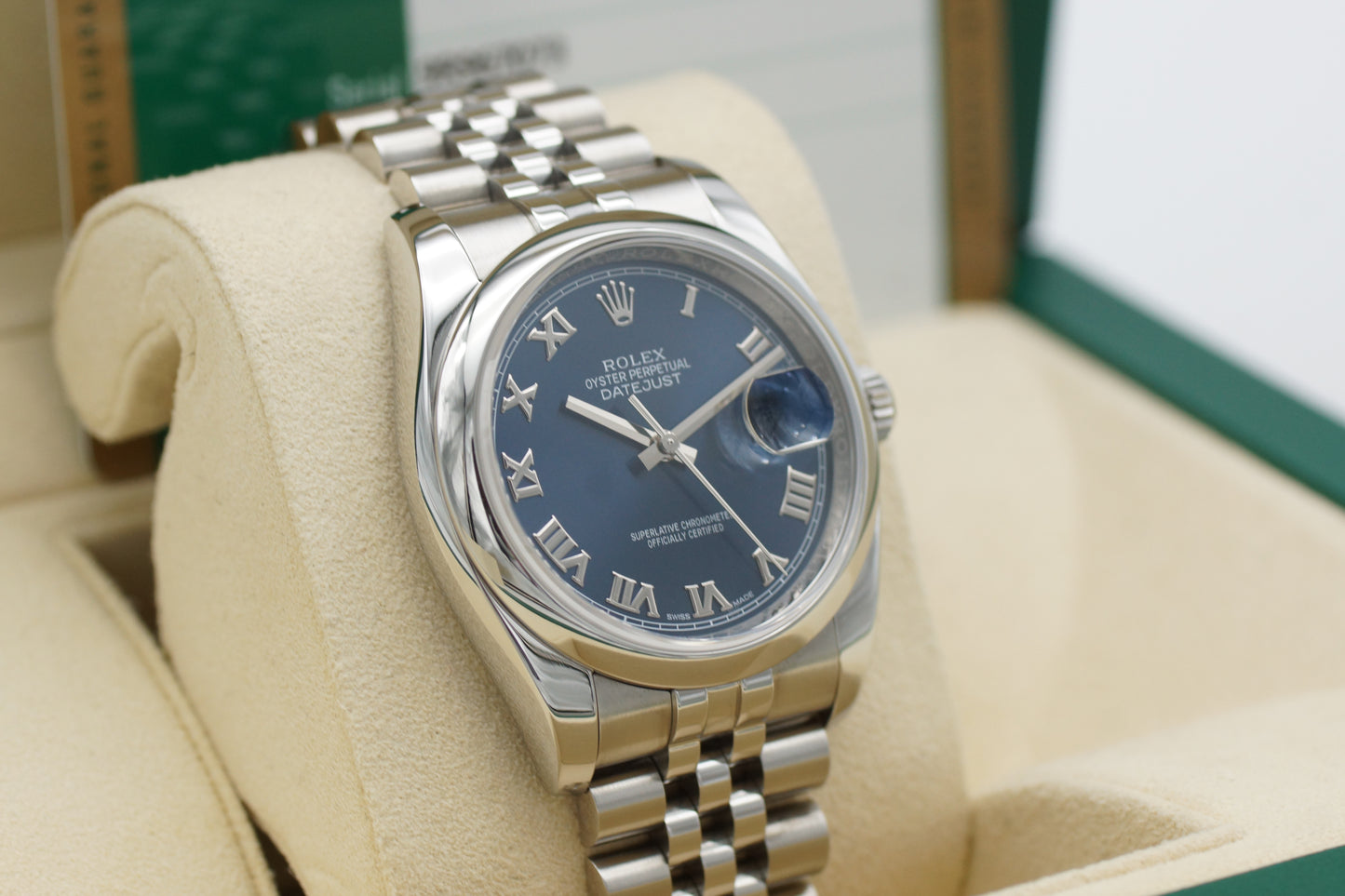 Rolex Datejust 36 Blau 116200 Full-Set 2017
