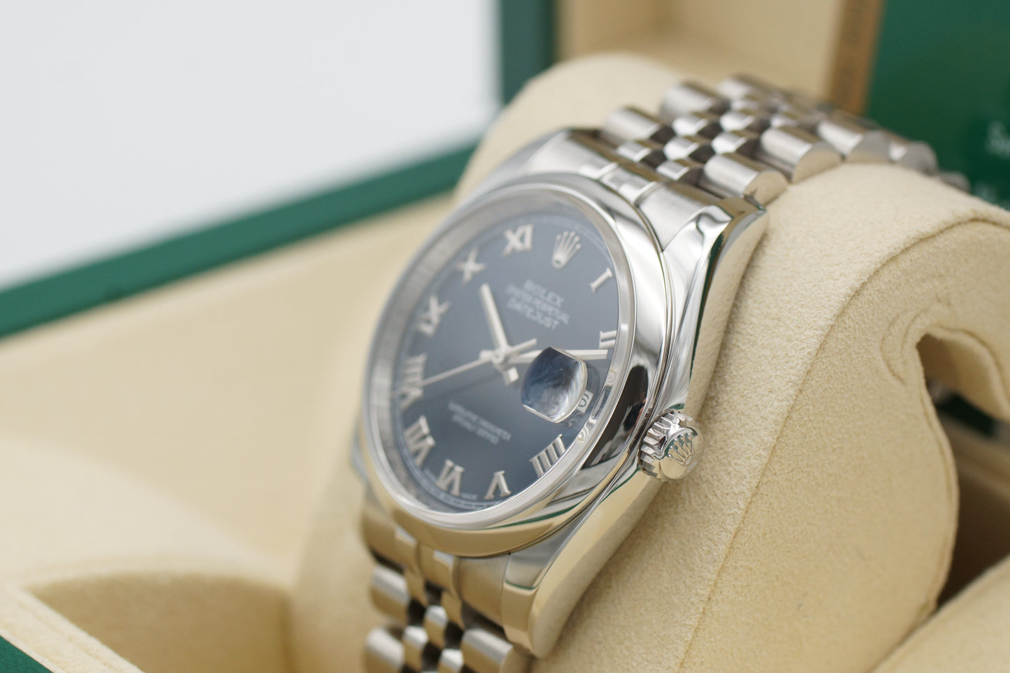 Rolex Datejust 36 Blau 116200 Full-Set 2017