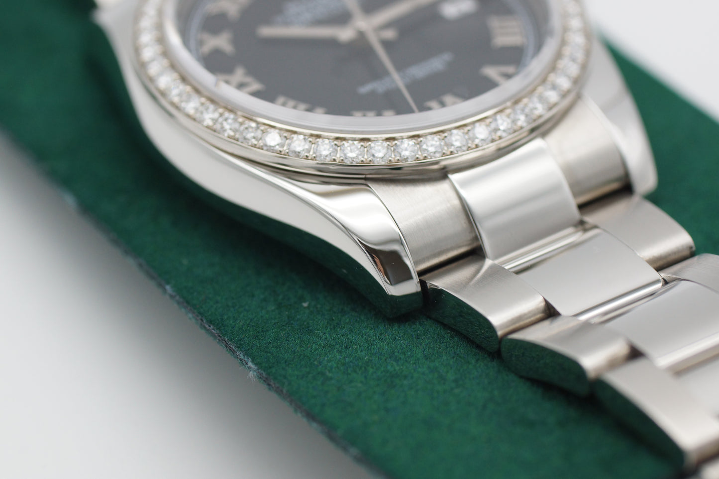 Rolex Datejust 36 Factory Diamant Lünette 116244 Schwarz