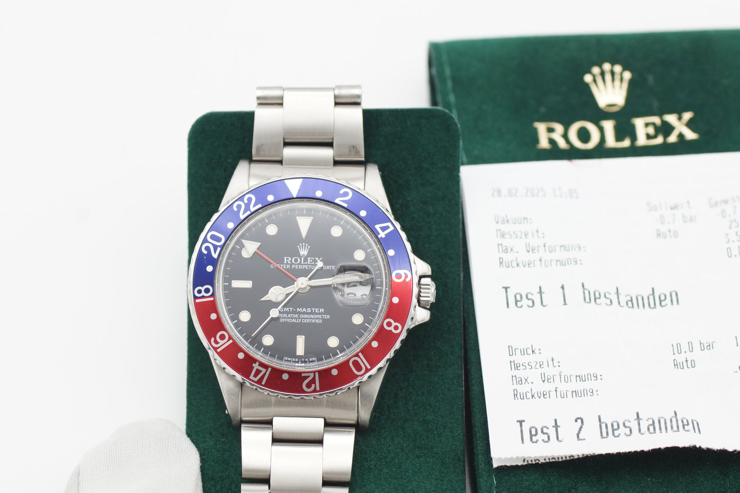 Rolex GMT-Master Pepsi 16750 Schwarz 1985