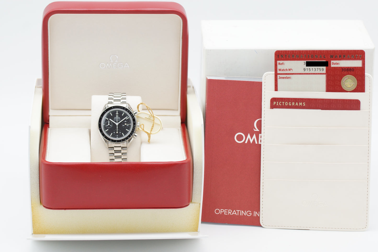 Omega Speedmaster Reduced Saphir 3539.50 Full-Set 2013