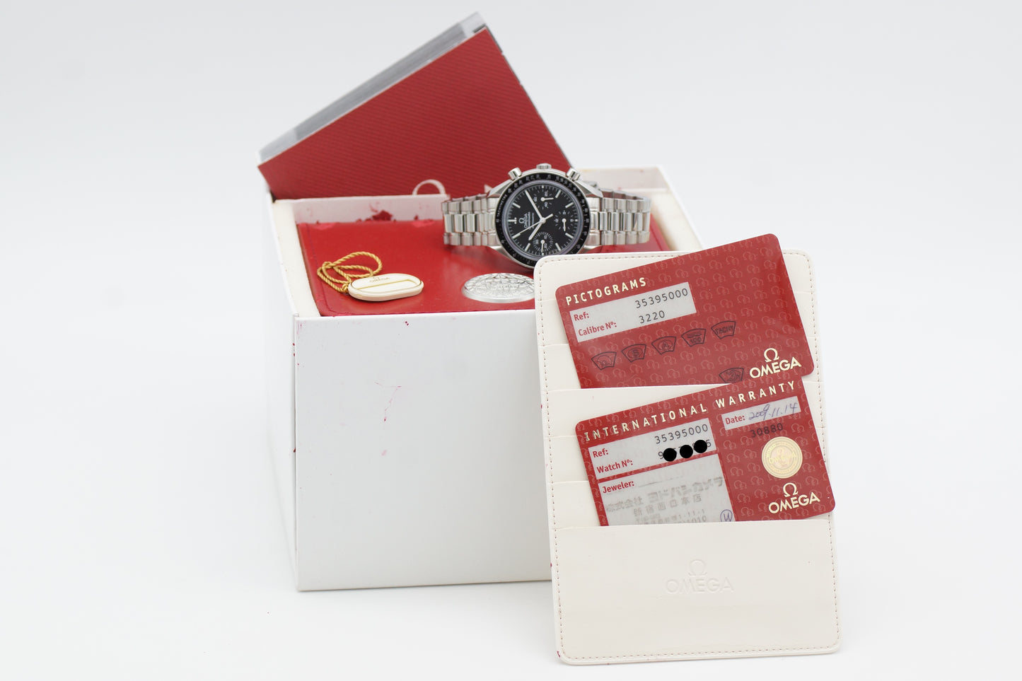 Omega Speedmaster Reduced 3539.50 Saphir Schwarz Full-Set 2009