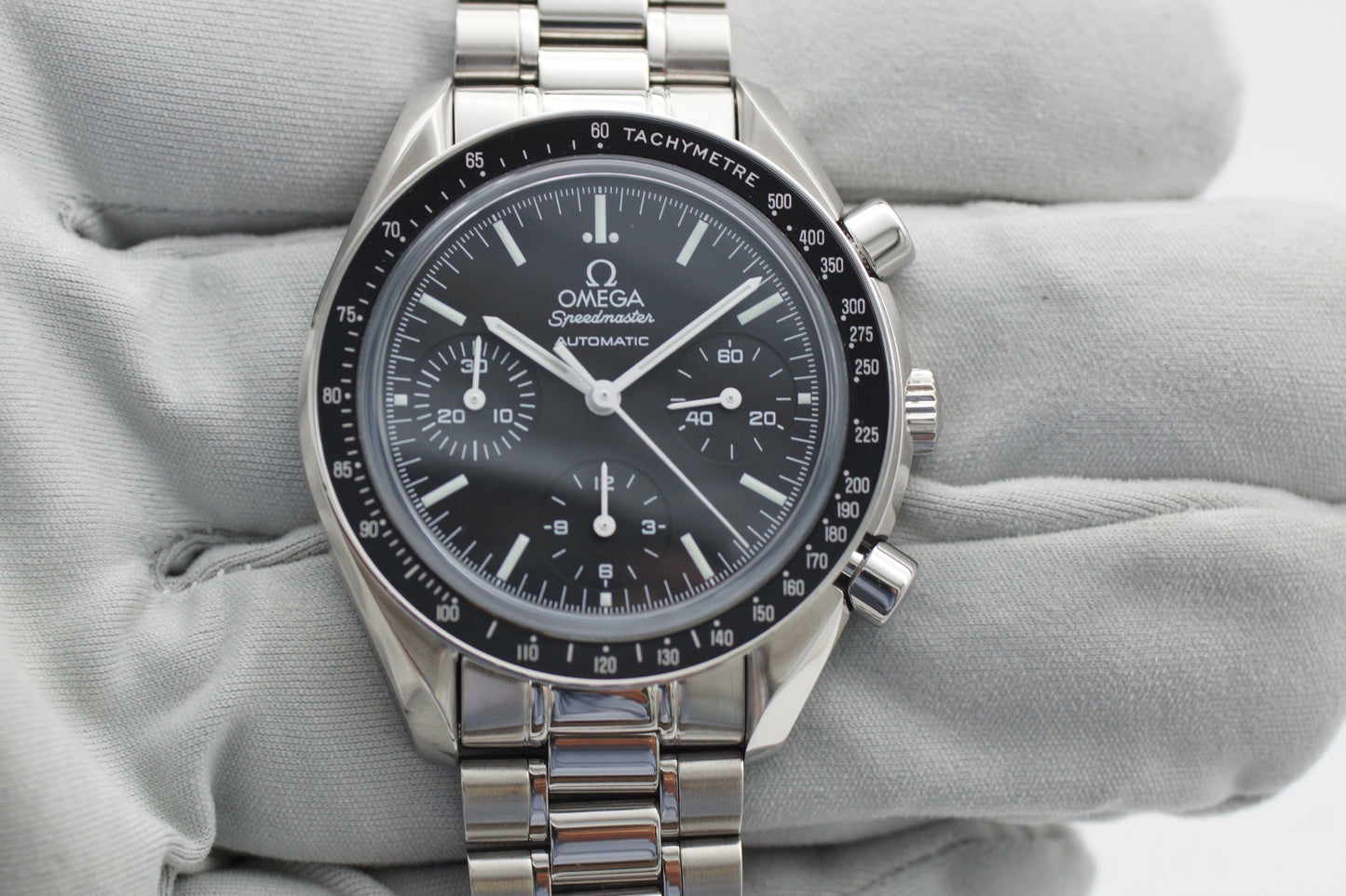 Omega Speedmaster Reduced 3539.50 Saphir Schwarz Full-Set 2009