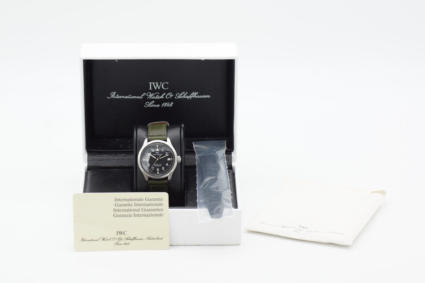 IWC Pilot Mark XII 3241 Schwarz 36mm Full-Set 1999