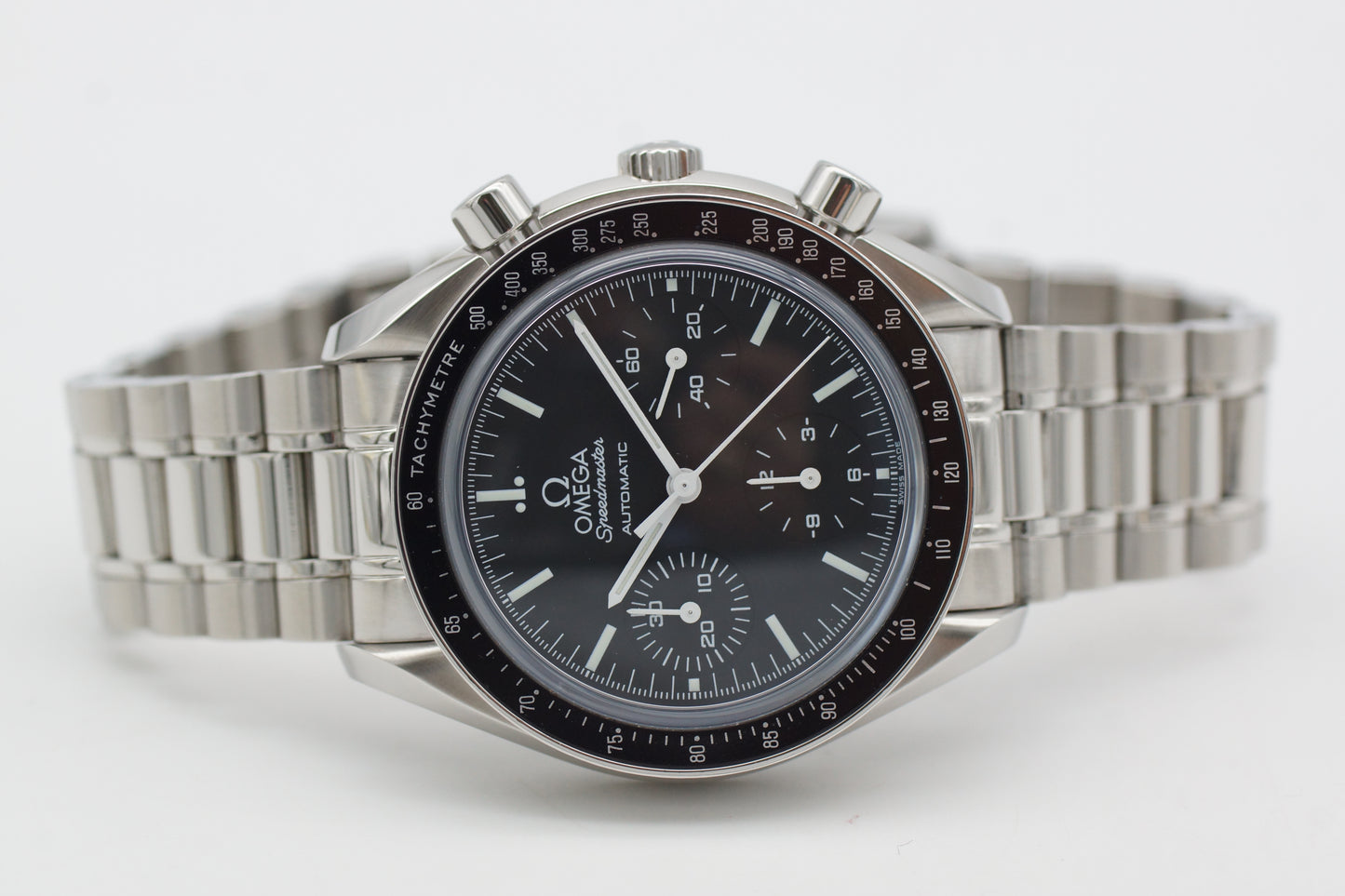 Omega Speedmaster Reduced 3539.50 Saphir Schwarz Full-Set 2009