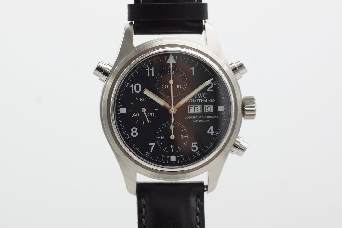 IWC Fliegeruhr Doppelchronograph IW3713 Schwarz 2000