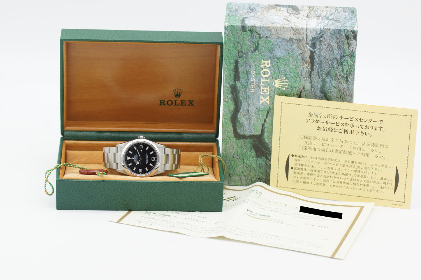 Rolex Explorer I 36 114270 Box/Papiere 2002