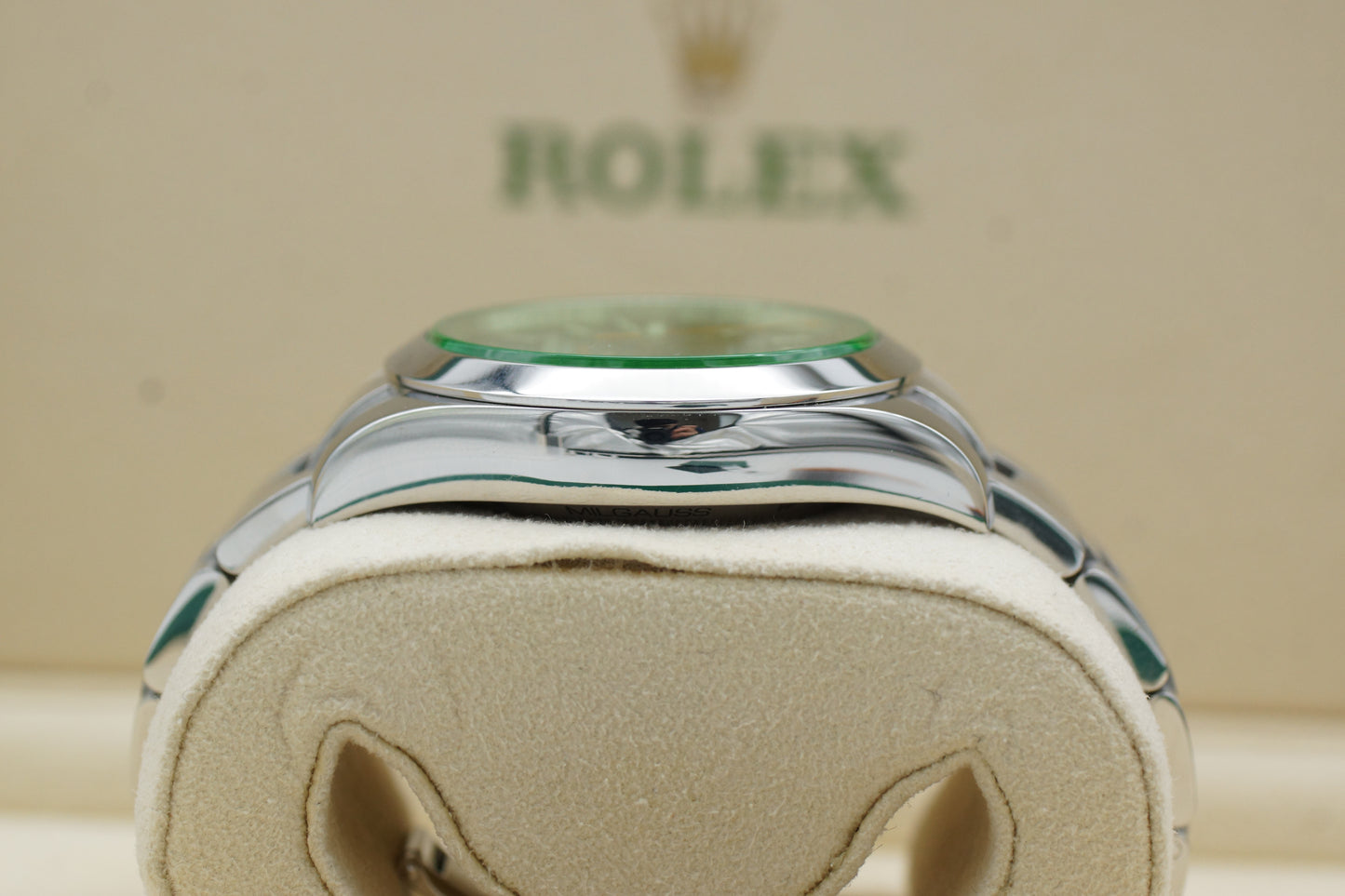 Rolex Milgauss 116400 GV 40mm Blau Full-Set 2018
