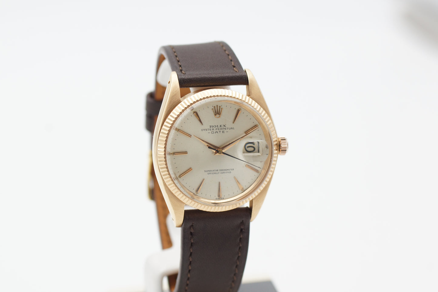 Rolex Oyster Perpetual Date 34 1503 Rosegold 1960
