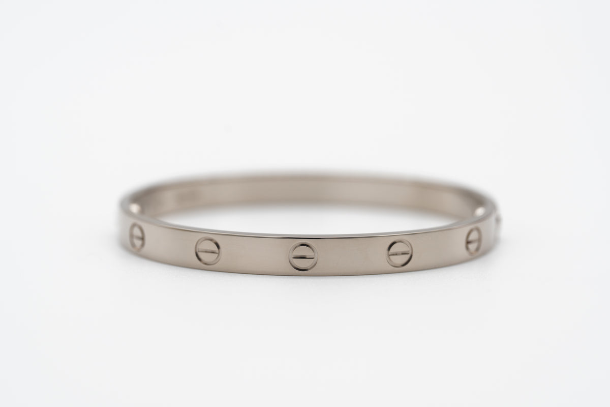 Cartier Love Armreif 750 Weißgold 17 MIA298 Full-Set 2021