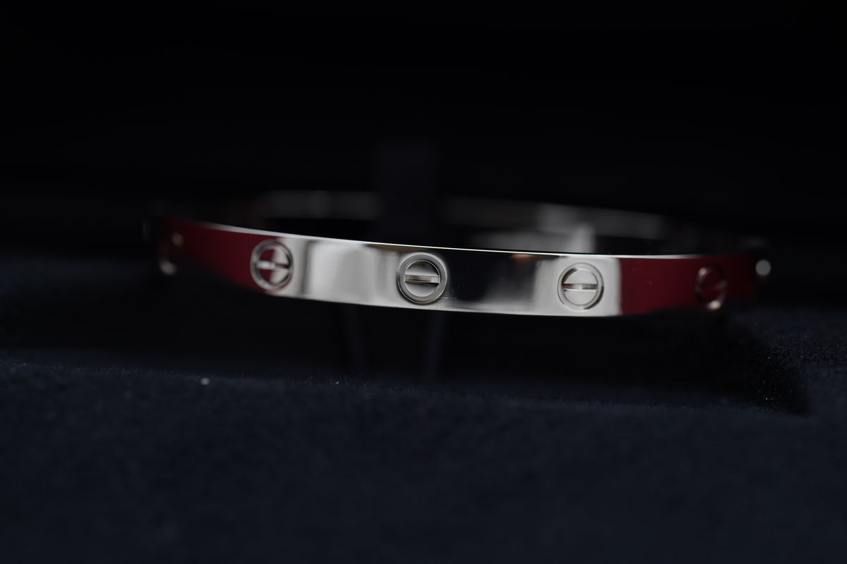 Cartier Love Armreif 750 Weißgold 17 MIA298 Full-Set 2021