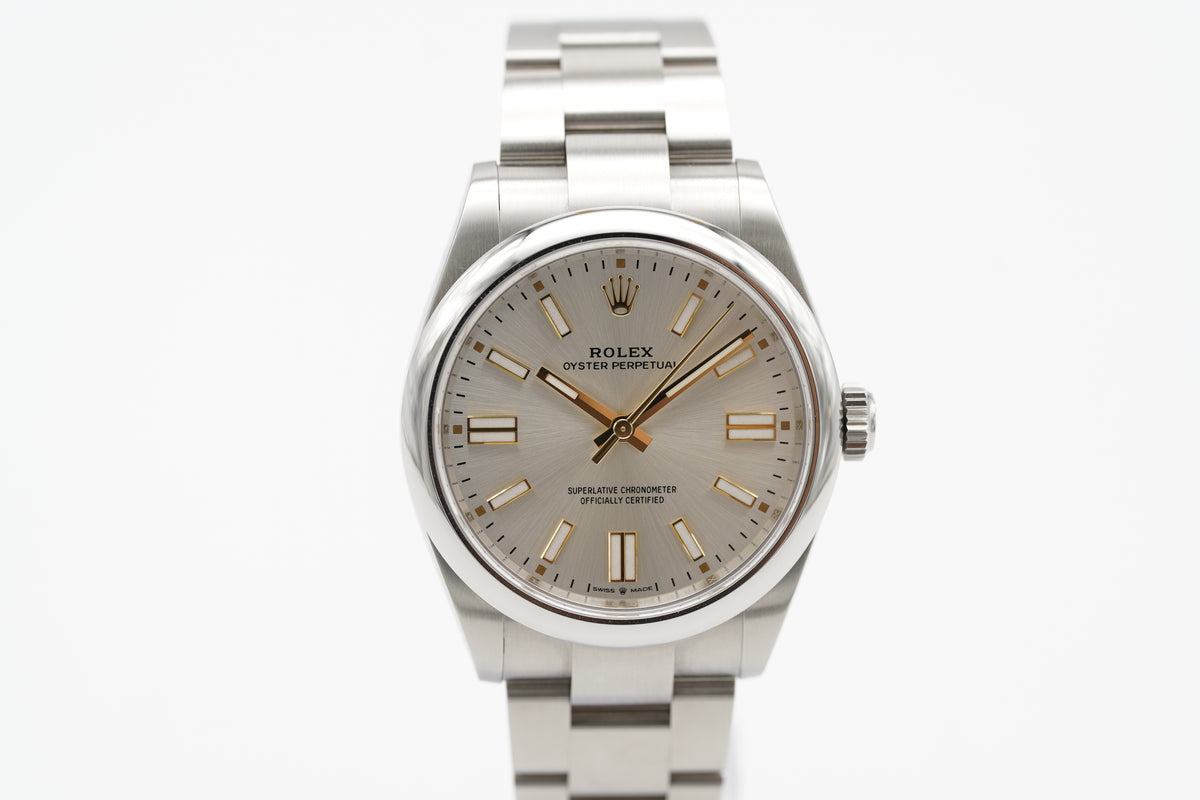 Rolex Oyster Perpetual Silber 41 134300 Full-Set 2026