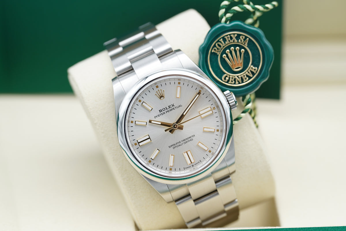 Rolex Oyster Perpetual Silber 41 134300 Full-Set 2026