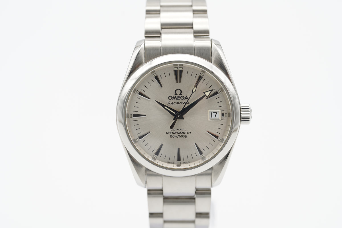 Omega Seamaster Aqua Terra Co-Axial 2504.30 Silber Box 2007