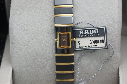 Rado Diaqueen Keramik 18k Gelbgold 963.0409.3 Full-Set 2007