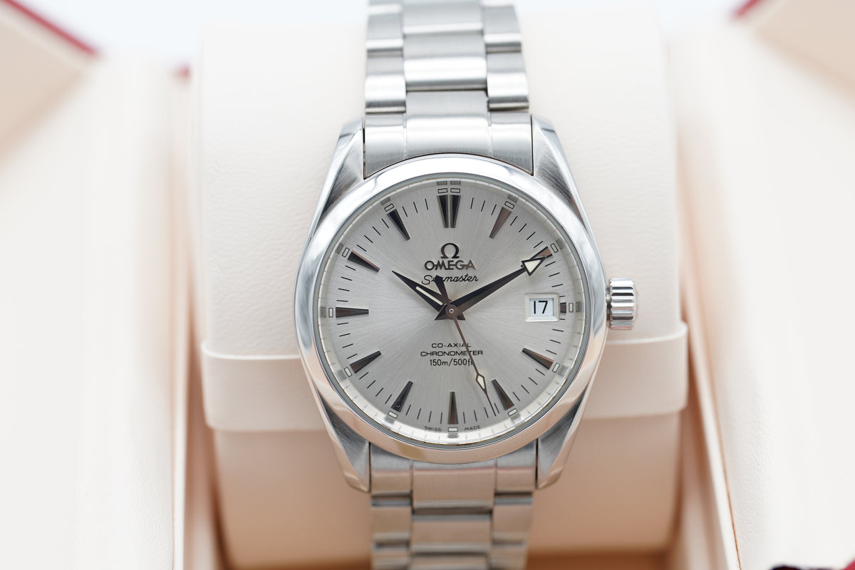 Omega Seamaster Aqua Terra Co-Axial 2504.30 Silber Box 2007