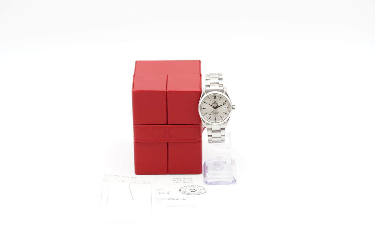 Omega Seamaster Aqua Terra Co-Axial 2504.30 Silber Box 2007