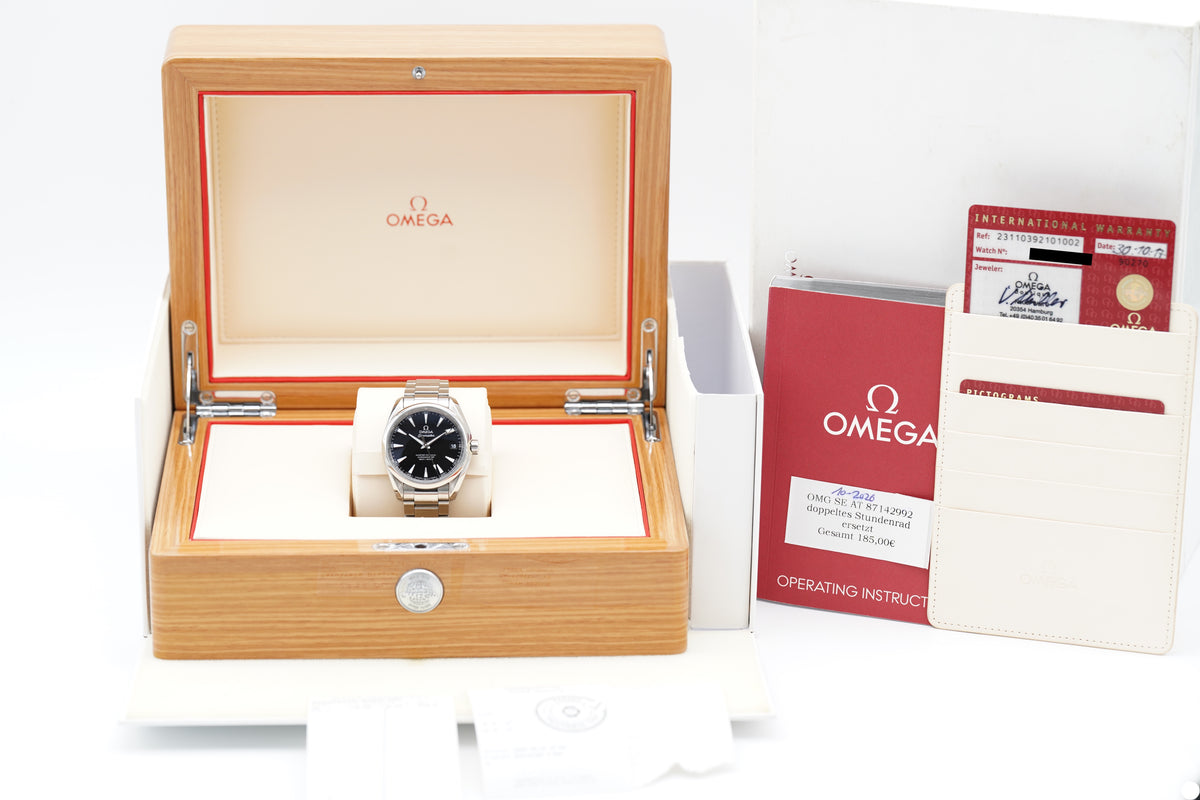 Omega Seamaster Aqua Terra 231.10.39.21.01.002 Schwarz Full-Set 2017