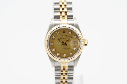 Rolex Lady-Datejust 26 Bicolor 69173G Diamantblatt Full-Set 1995