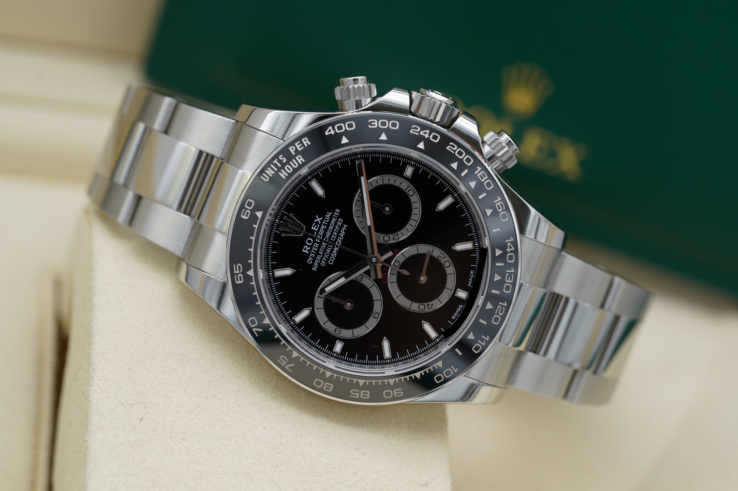 Rolex Cosmograph Daytona 126500LN Schwarz Full-Set 2024
