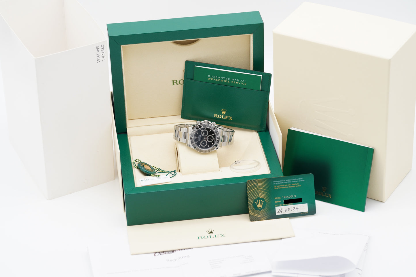 Rolex Cosmograph Daytona 126500LN Schwarz Full-Set 2024