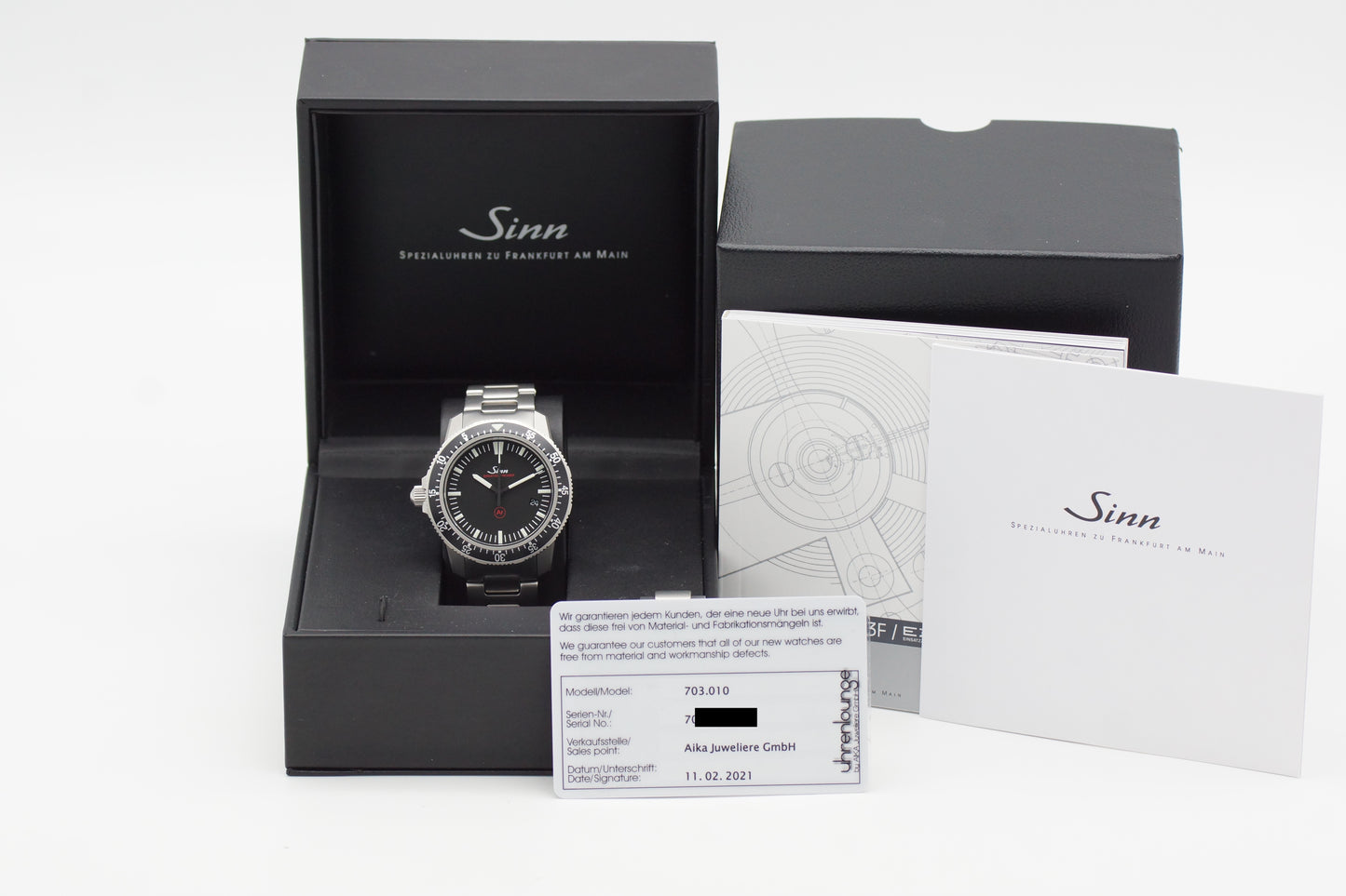 Sinn EZM 3F Einsatzzeitmesser 703.010 Full-Set 2021