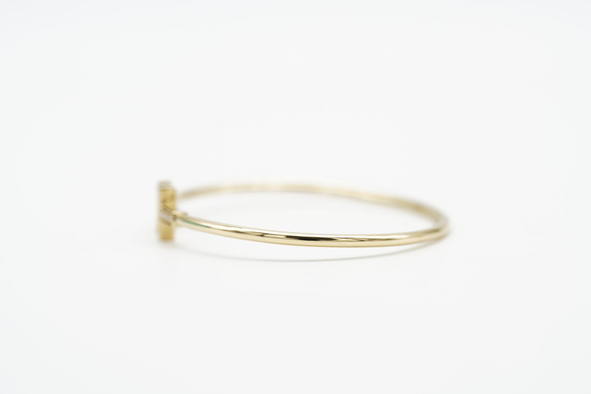 Tiffany & Co. T Wire Armreif 18k Gelbgold Türkis Diamanten NP 6.000 €