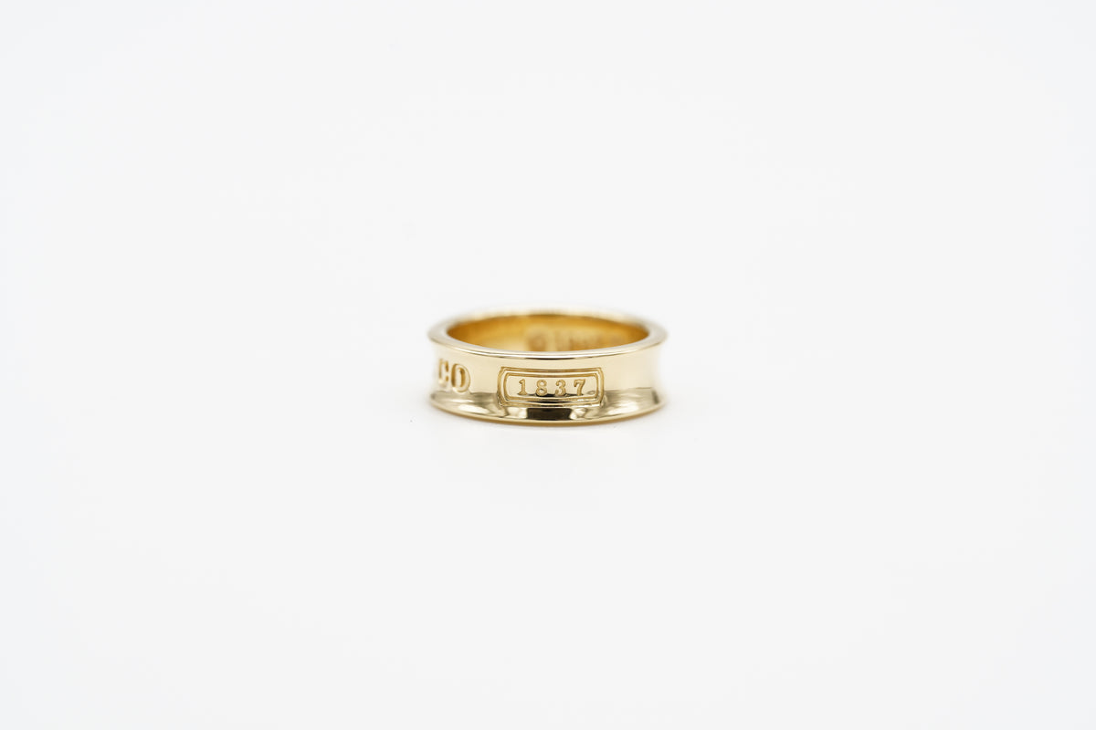 Tiffany & Co. 1837 18k Gold Ring 52