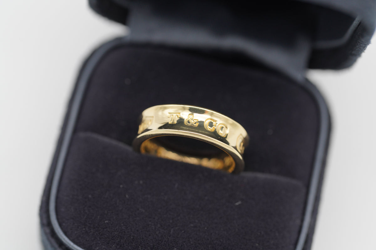 Tiffany & Co. 1837 18k Gold Ring 52