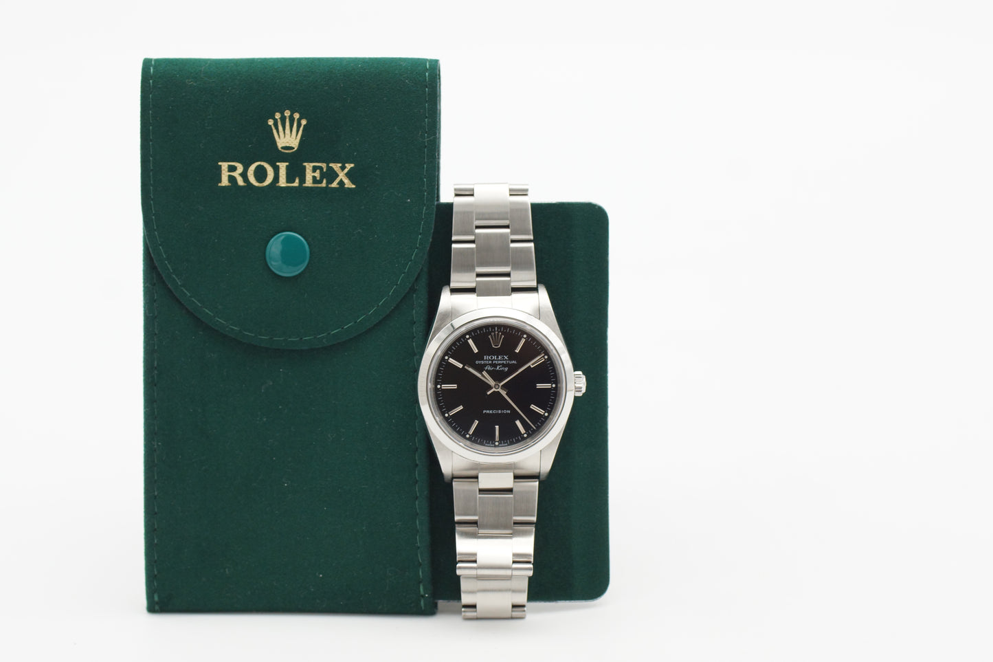 Rolex Air-King Precision 14000M Schwarz Etui 2002