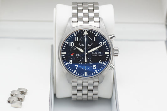 IWC Pilot Watch Chronograph IW377710 Full-Set 2018