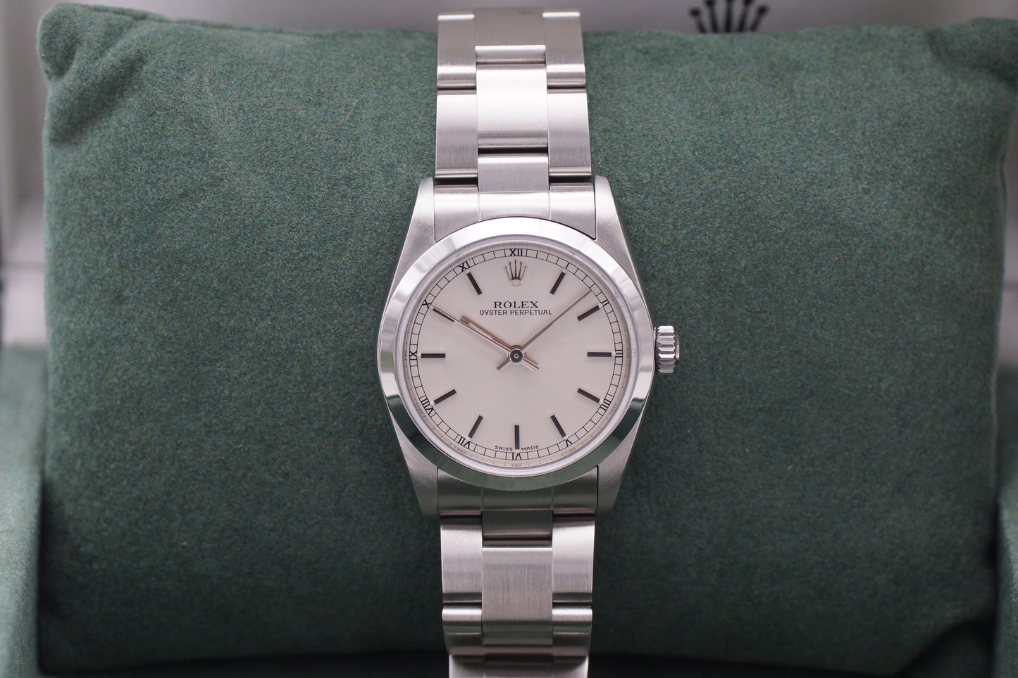 Rolex Oyster Perpetual 31 Silber 77080 Full-Set 2002