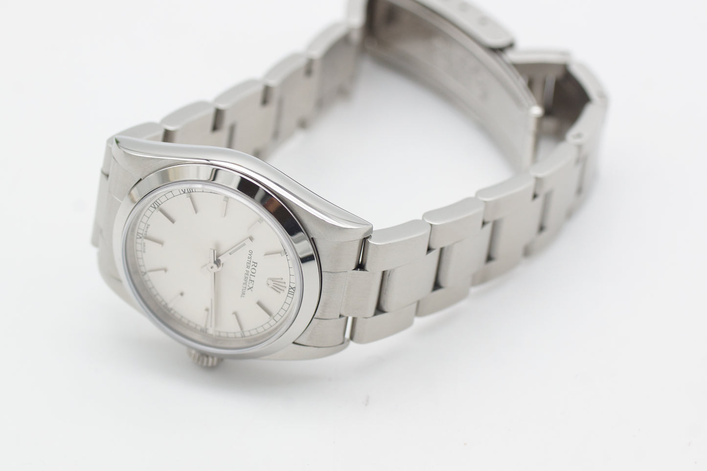 Rolex Oyster Perpetual 31 Silber 77080 Full-Set 2002