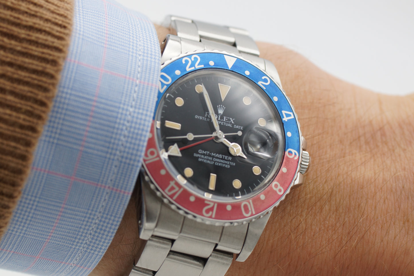 Rolex GMT-Master Pepsi 16750 Schwarz Box 1985