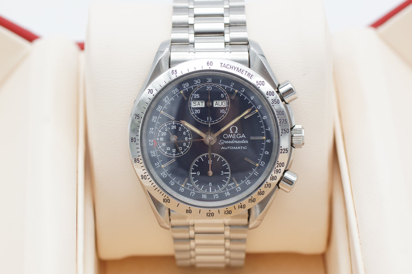 Omega Speedmaster Triple Date // Day-Date 3521.80 Blau 1999