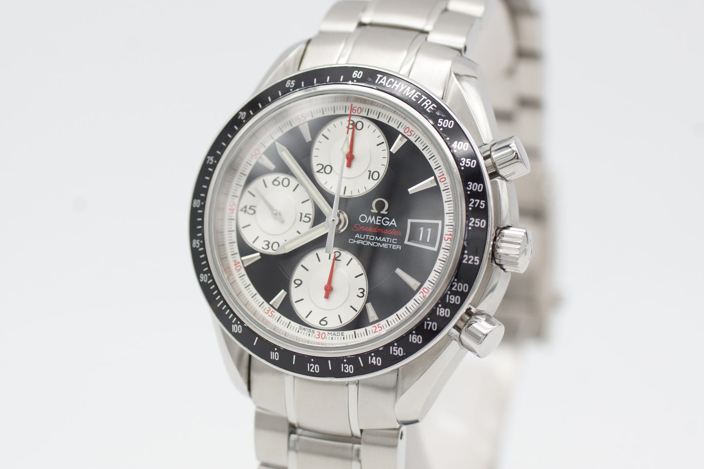 Omega Speedmaster Date 3210.51.00 Chrono Black/White Full Set 2009