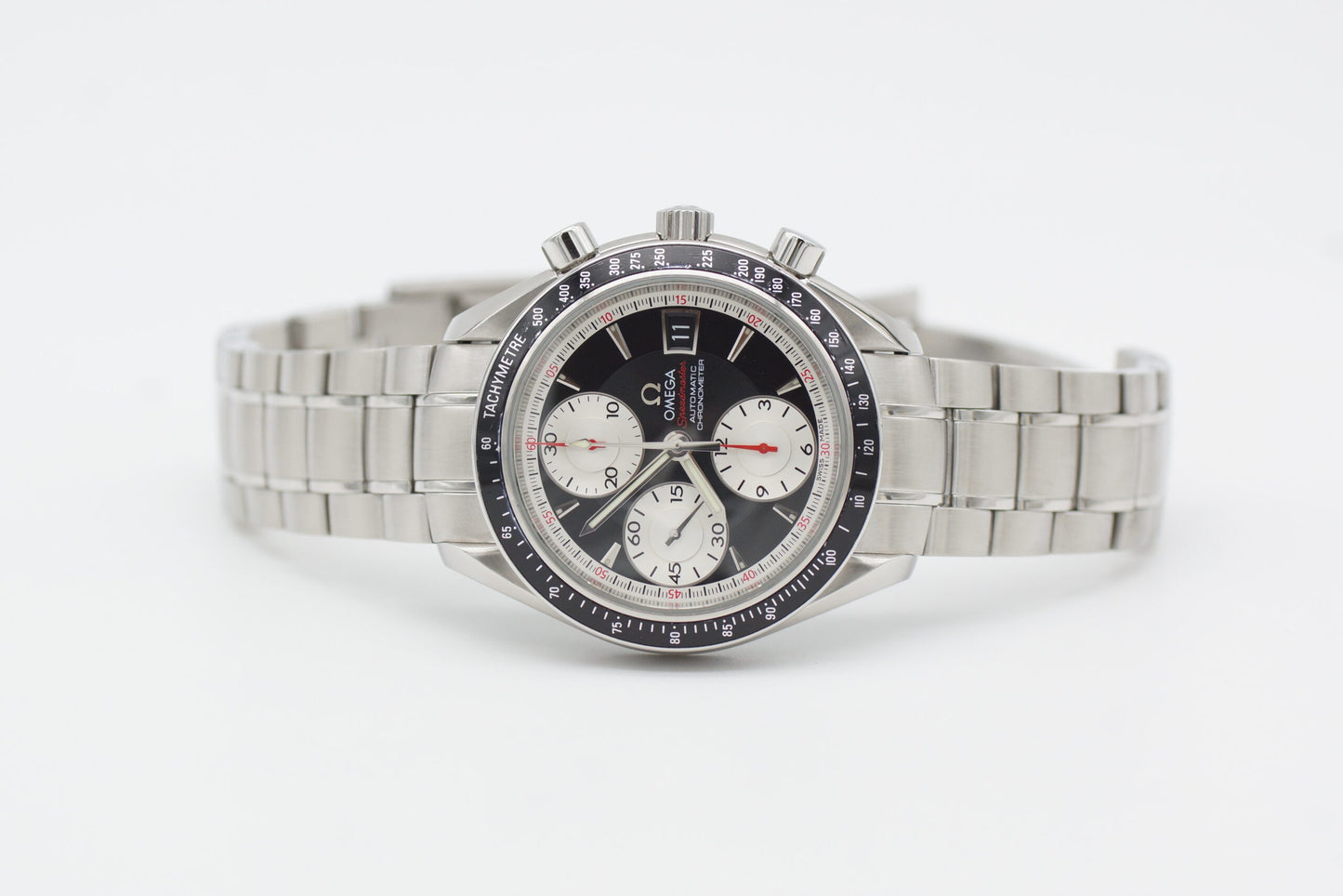 Omega Speedmaster Date 3210.51.00 Chrono Black/White Full Set 2009