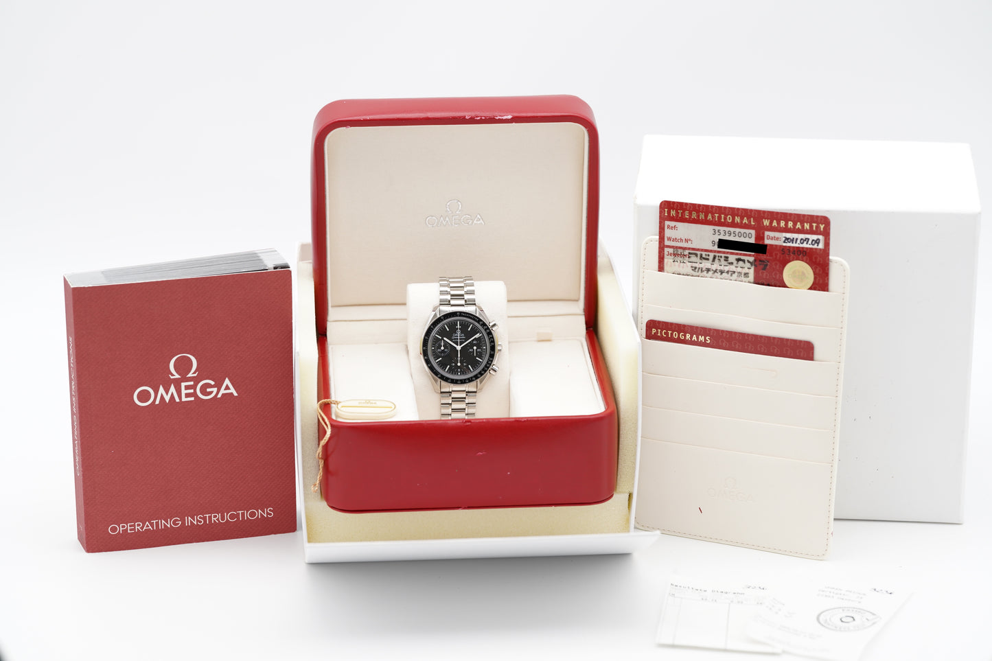 Omega Speedmaster Reduced Saphir 3539.50 Full-Set 2011