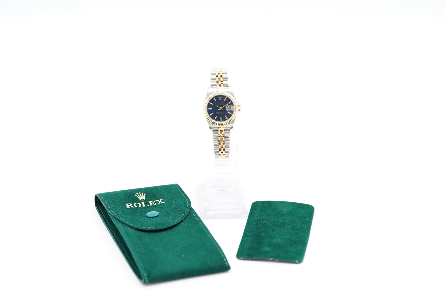Rolex Lady-Datejust 26 Bicolor 69173 Blau Etui 1992