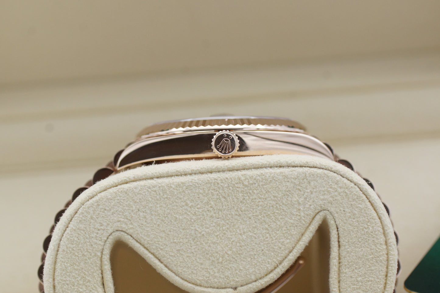 Rolex Day-Date 40 Roségold 228235 Choco Baguette Diamant Full-Set 2020 Service 2025