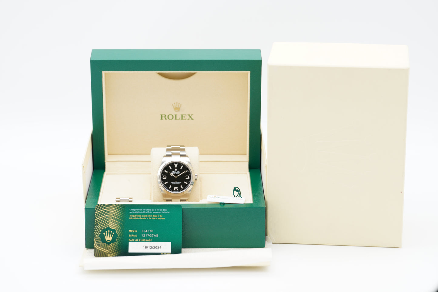 Rolex Explorer 40 224270 Box/Papiere 2024