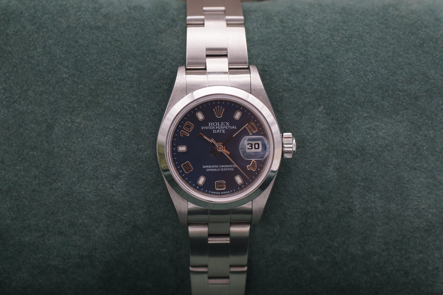 Rolex Lady Oyster Perpetual Date 26 69160 Blau Full-Set 1999