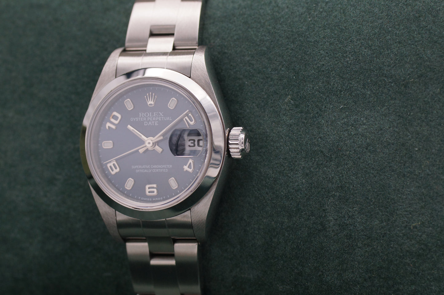 Rolex Lady Oyster Perpetual Date 26 69160 Blau Full-Set 1999