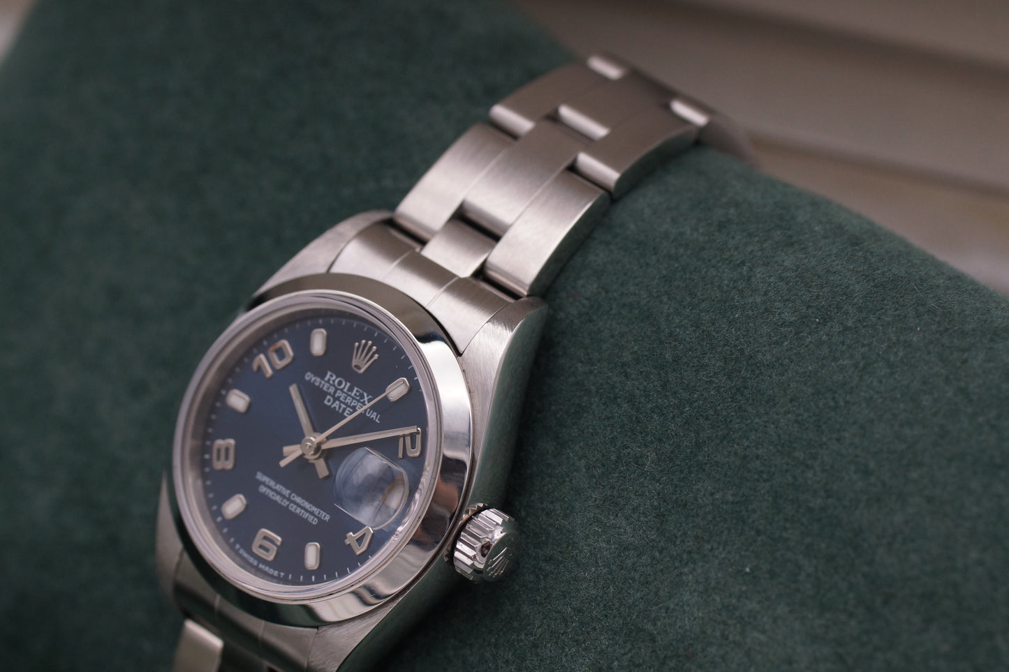 Rolex Lady Oyster Perpetual Date 26 69160 Blau Full-Set 1999