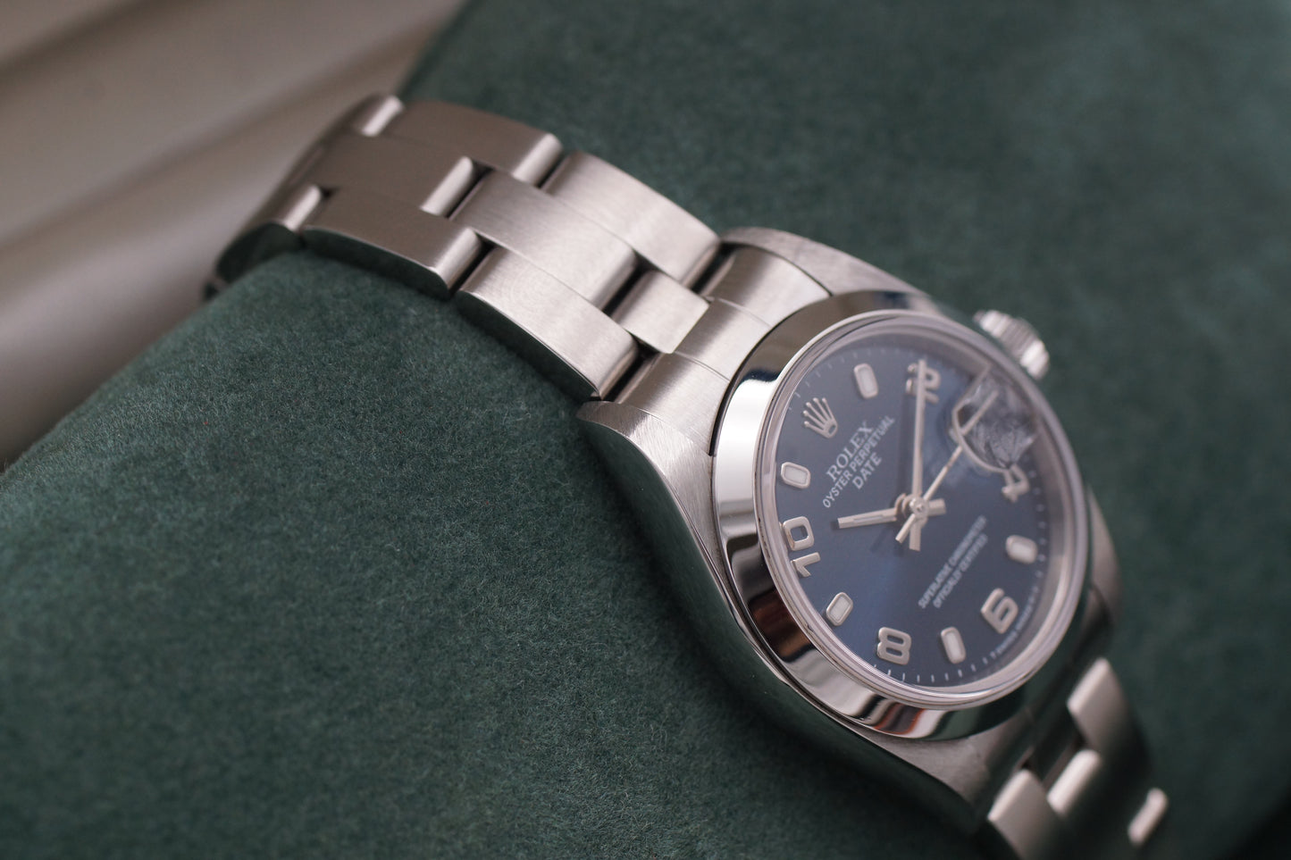 Rolex Lady Oyster Perpetual Date 26 69160 Blau Full-Set 1999