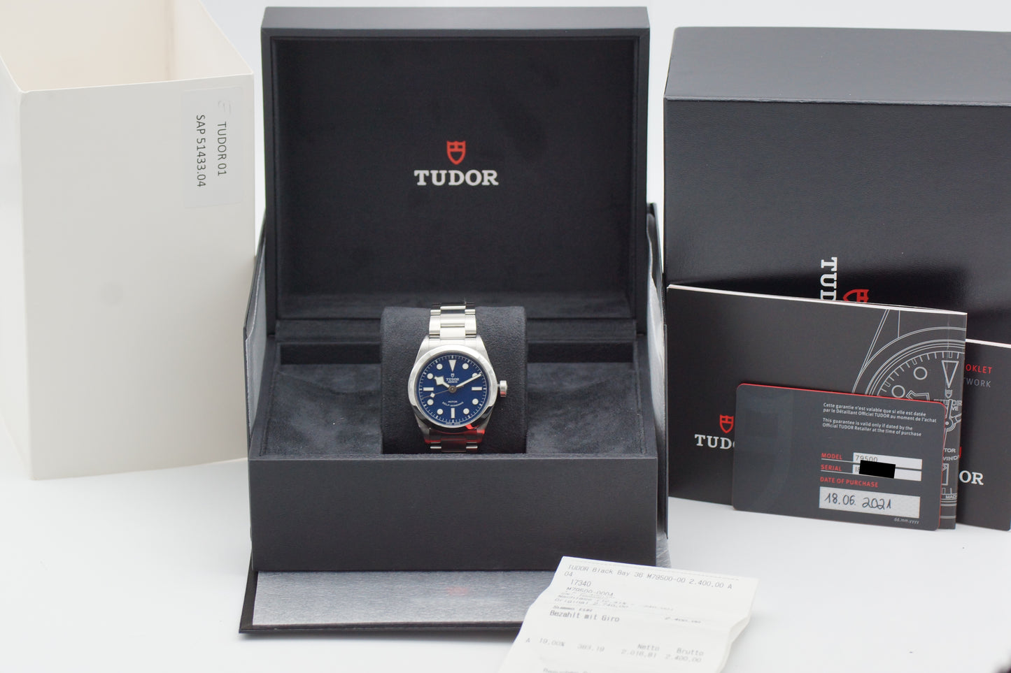 Tudor Black Bay 36 79500 Blau Full-Set 2021