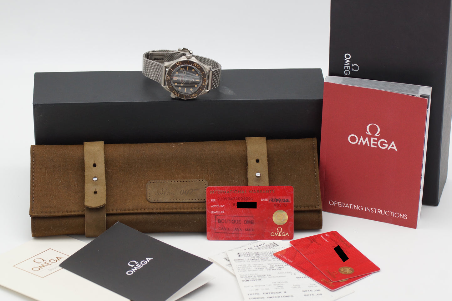 Omega Seamaster Diver 300M 007 210.90.42.20.01.001  Full-Set 2022