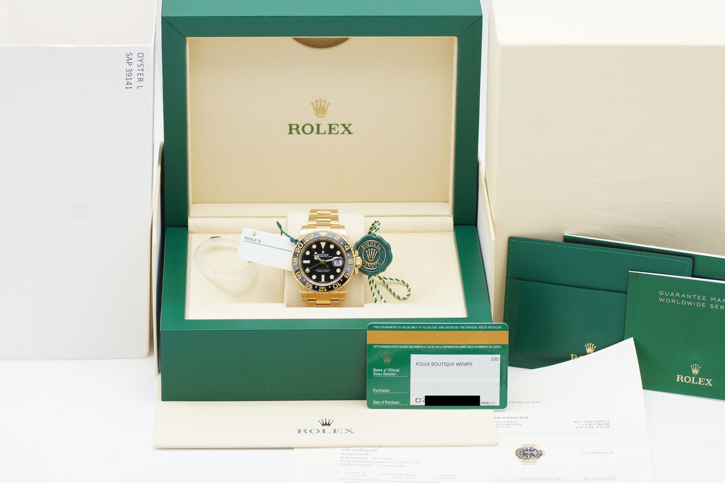 Rolex GMT-Master II 116718LN Gold Full-Set 2019 (LC100)